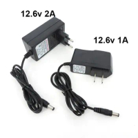 AC DC 12.6V 1A 2A charger 12 V Volt Power wall Adapter 5.5*2.5MM 12.6 V 2 A For 18650 lithium battery Pack EU US UK AU Plug e1