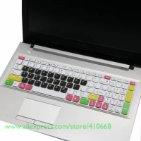 15.6 inch Silicone Keyboard Protector Cover Skin for Lenovo Ideapad 700-15ISK Y700-15 Y700 700-15 z510 z50 g50-80 y50-70 Y500