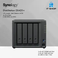 Synology NAS DiskStation DS425+ 4 Bay Server Storage