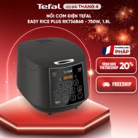 [HBT] Nồi cơm điện Tefal Easy Rice Plus RK736B68 - 750W, 1.8L Cooker Nấu Cơm, 11 chương trình nấu ăn