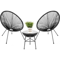 Outdoor Table and Chairs Set, 3-Piece Acapulco All-Weather Patio, Outdoor Table and Chairs Set