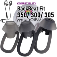 misodiko Silicone Eartips Earbud Tips Compatible with Plantronics BackBeat Fit 350/ 300/ 305 In-Ear Headphones (2-Pairs)