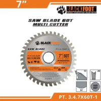 Saw blade 7\ x 60T BLACKFOOT mata gergaji kayu 7 inch 60 gigi pisau circle circular saw serkel"