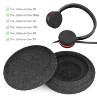 Earpads Cushions Replacement Noise Isolation Foam Ear Pads Cushions Headphone Earpads for Jabra Evolve 20 20se 30 30II 40 65 65