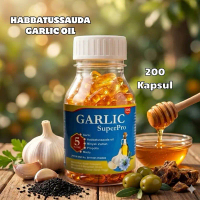 (200 Kapsul)HABBATUSSAUDA GARLIC OIL - HABBASYI TRIGONA EXTRA PROPOLIS TRIGONA GARLIC OIL HABBATS HA