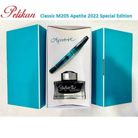 PELIKAN 百利金 M205 Apatite 2022 Special Edition 磷光石藍 鋼筆/墨水禮盒組