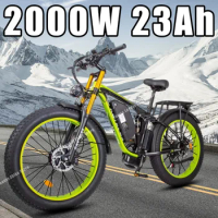 Electric Bike K800pro 48V23AH2000W Dual Motor Ebike Full Suspension City Road Communing Mountain Off-Road Adult Electric Bicycle