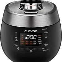 CUCKOO CRP-RT0609FB | 6-Cup (Uncooked) Twin Pressure Rice Cooker &amp; Warmer | 12 Menu Options: High/Non-Pressure Steam