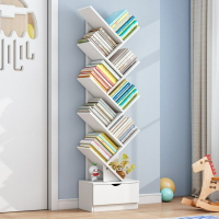 書架 書櫃 書桌 樹形書架落地置物架多層簡易收納架繪本架簡約創意家用學生小書櫃