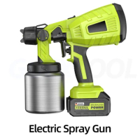 Cordless Electric Spray Gun 980W Household Small Lithium Electric spray Spray Can 50 ml/s High Power Electric Paint Sprayer