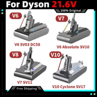 21.6V 6000mah/8000mAh Replacement Battery for Dyson V8 Absolute Handheld Vacuum Cleaner For Dyson V8 SV10 Battery
