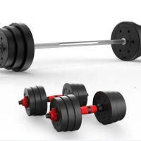 Gym Equipment Fitness &amp; Body Building Cement Dumbbell Set Adjustable Cement Dumbbell Set with Real Factory Cheaper Price