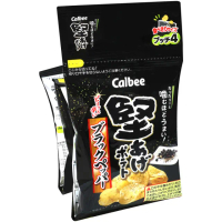 【Calbee 卡樂比】卡樂先生4連黑胡椒風味堅脆洋芋片60gx2入/組