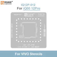AMAOE IQ12P-012 Middle Layer Reballing Stencil Template For iQOO 12Pro 0.12mm Thickness Solder Tin Planting Net Steel Mesh