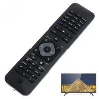 Black Universal TV Remote Control with 8M Transmission Distance for Philips RM-L1128 LCD / LED 3D Smart TV