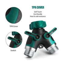 HG180 Splitter Y Selang Keran Air 3/4 Inch - Dual Output, Hemat Waktu, Tahan Lama - Zinc Alloy dan T