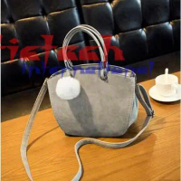 by dhl or ems 100pcs Fashion Women Shoulder Bag Vintage Winter Woman Handbag Lovely Suede Messenger Bag Crossbody Bag