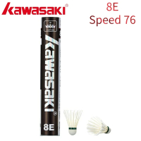 Hot Kawasaki Badminton Shuttle For Clubs & Training Racquet Sport 6E/8E/10E Badminton Feather Shuttl
