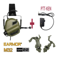 Tactical Headset EARMOR M32 MOD4 Anti Noise Headphones Military Aviation Communication Shooting Earphone With Microphone