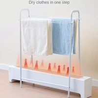 Skirting line heater, clothes drying rack, indoor drying, electric heating, dedicated clothes drying rack, floor to ceiling, hou