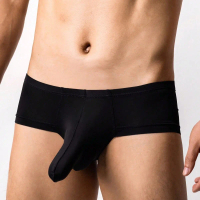 Seluar Boxer Lelaki, Jualan Panas, Bahan Sutera Ais, Keanjalan Tinggi, Reka Bentuk Serong, Pemisahan