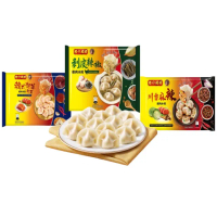 【灣仔碼頭_官方直營】鮮香辣味水餃任選4包組(剝皮辣椒雞肉/韓式泡菜起士豬肉/川香麻辣豬肉)