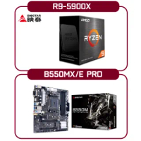 【BIOSTAR 映泰】AMD 超值套包組 R9-5900X 十二核心 中央處理器 + 映泰 B550MX/E PRO 主機板