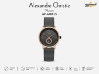 Alexandre Christie Passion AC 6498 LS Passion Jam Tangan Wanita Grey Rosegold Stainless Steel Strap 