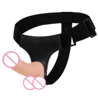 BAILE Dildo Pants Strapless Strap on Dildo Harness Lesbian Strapon Sex Toys Dildo for Women and Men Strap-on Panties