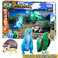 【Fun心玩】AN90342 ANIA 冒險王國 動物套裝三入組 鸚鵡 刺蝟 水獺 TOMICA 可動 動物 模型玩具