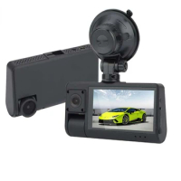 3 Inch Hottest 3 Cameras Dashboard Dash Cam Video Playback Time-lapse Video Dash Cam Dual Camera