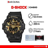 Jam Tangan Pria Casio G-Shock GA-700CF-1A Bold Camo Series Camo and Gold Dial Black Resin Band
