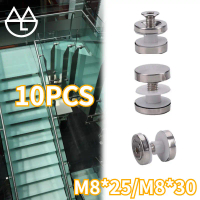 10pcs/set Baut Penjepit Kaca Jepit Railing Tangga Rail Glass/Penjepit Kaca 304 Stainless M8*25mm