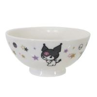 【小禮堂】酷洛米 日本製陶瓷碗《黑白.轉身》飯碗.湯碗.金正陶器