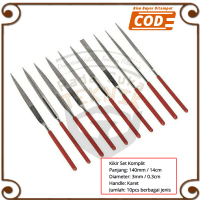 Kikir Pengasah Diamond 1 Set 10 Pcs Intan Emas Diamond Flat Kikir Rata