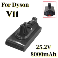 25.2V 8000mAh Dyson V11 Battery Are Suitable for Dyson Vacuum Cleaner Lithium-Ion Battery Replacement Original Battery