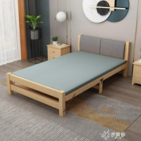 折疊床實木家用單人床成人午休床經濟型出租房簡易雙人床YYS