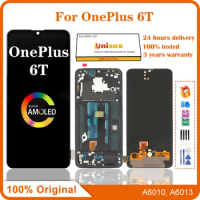 6.41" Original For OnePlus 6T LCD Display Touch Screen Digitizer Assembly Replacement For One Plus 6T A6010 with Fringerprint