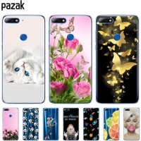 Silicon Case For huawei Nova 2 lite case soft tpu back phone cover 360 full protective pop painting transparent clear coque