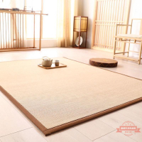竹編地毯日式客廳臥室竹民宿涼席毯窗墊榻榻米地墊家用代發速賣通