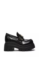 Steve Madden FILE AWAY BLACK BOX LEATHER LOAFERS