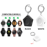 Wireless Charger Keychain Galaxy Watch 6 / 5 / 4 / Watch5 Pro Watch4 Watch 3 / Active 2 Portable Magnetic Charging Keychain