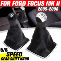 For Ford Focus 2 Mondeo MK2 2005 2006 2007 2008 Car Styling Gear Shift Knob Lever Gaitor Shifter Boot Cover Case