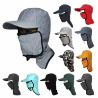 Topi jepang masker samping / Topi kebun / Topi proyek / Topi mancing
