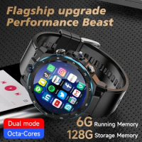 Experience the Future with 2023 NEW A5 4G NET Android 10 Smart Watch for Men - 8 Core CPU 6G 128G Dual Cameras 1.43" IPS Screen