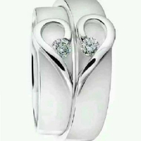 Cincin nikah couple dan cincin kawin palladium cincin emas cincin perak murni cincin cincin love 1pc