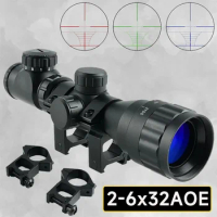 Tactical Optic Riflescope RGB Illuminated Holographic Reflex Hunting Scope for Air Rifle Optics Hunting Airsoft Sniper Scopes