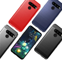 For LG V50 ThinQ G8 ThinQ Q9 One X5 One Tribute Empire Shockproof Phone Back Cover Case for LG V30S+ThinQ Fiber Soft Case