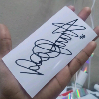 Sticker VR 46 Rossi Signature Cutting Timbul