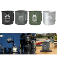 300ML Camping Mug Aluminium Alloy Folding Cup Nature Hike Mug Ultra-Light Camping Travel Water Cup Outdoor Camping Cookware